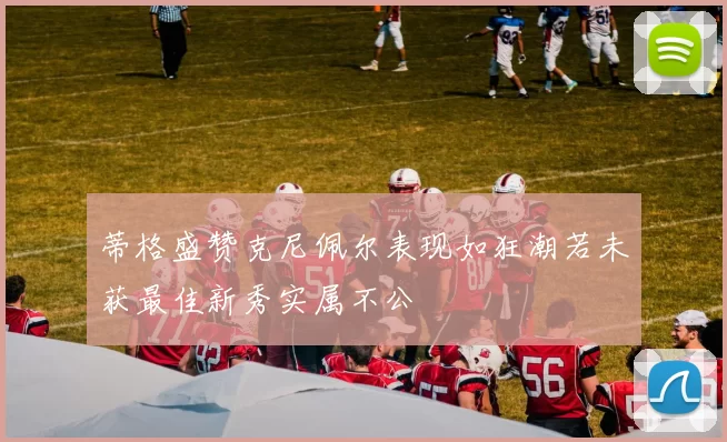 蒂格盛赞克尼佩尔表现如狂潮若未获最佳新秀实属不公